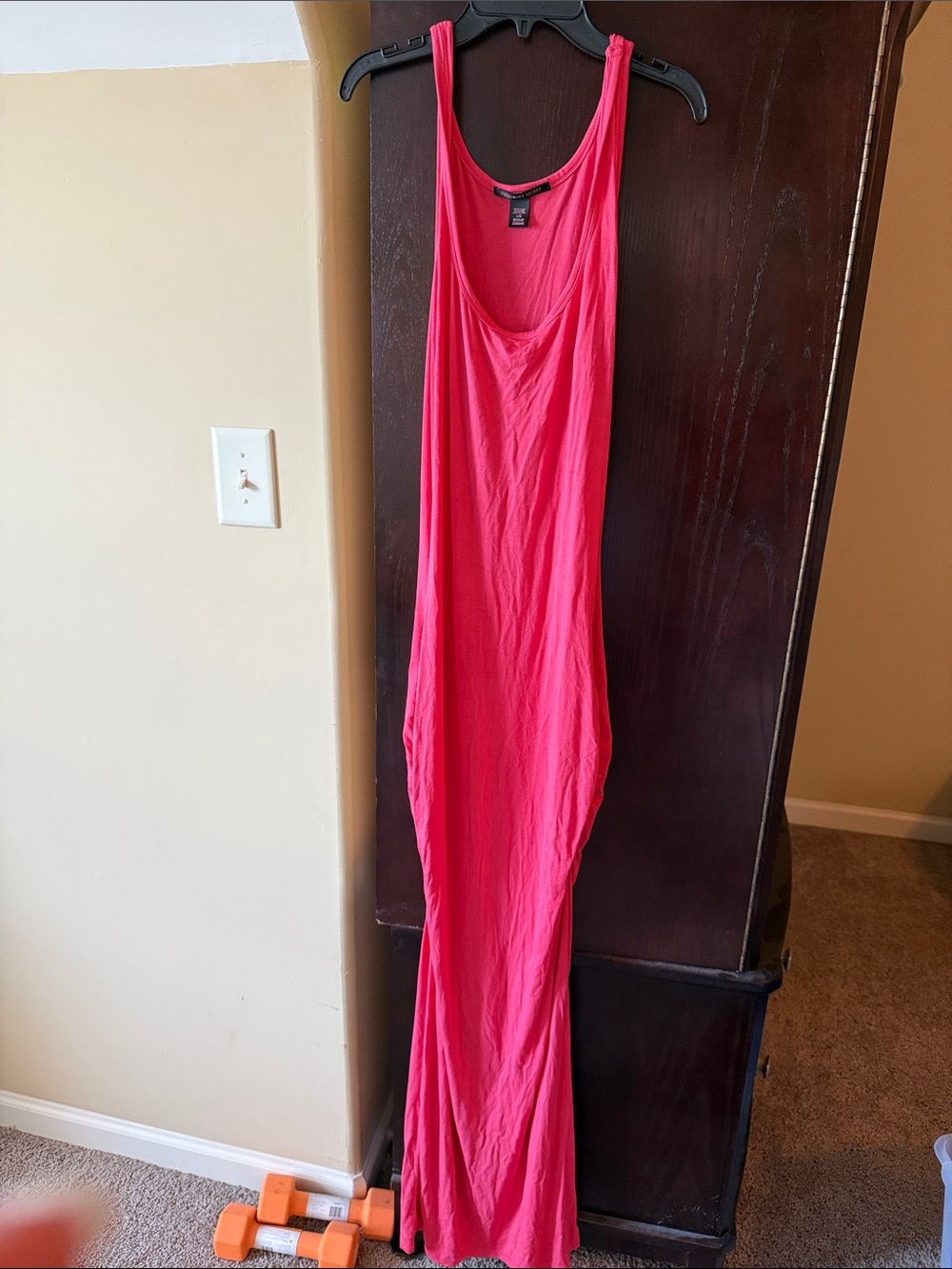 Victoria's Secret Bright Pink Tank Maxi Dress